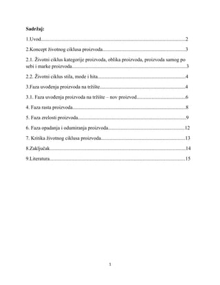 Zivotni ciklus proizvoda