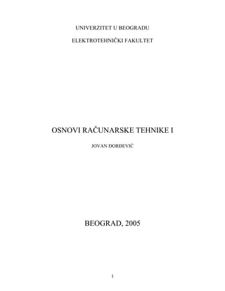 Osnovi računarske tehnike I – Bulova algebra