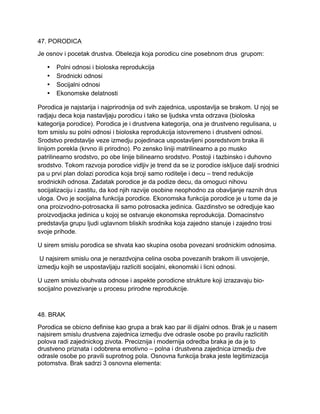 Osnovi sociologije (2. deo)