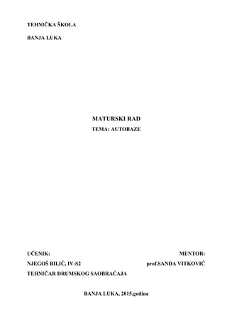 Autobaze: analiza i značaj u drumskom saobraćaju