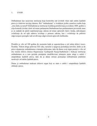 Institucija ombudsmana u zaštiti prava građana