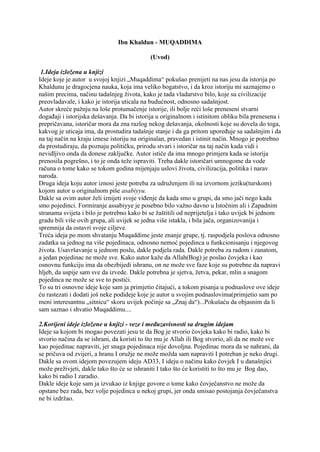 Ibn Khaldun – MUQADDIMA