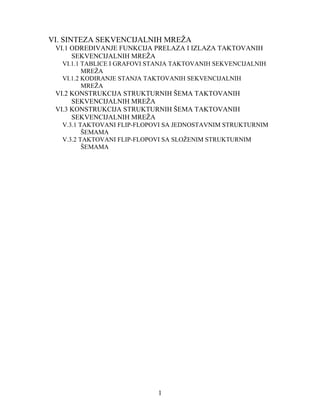 Sinteza sekvencijalnih mreža