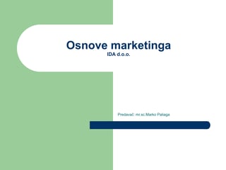 Osnove marketinga