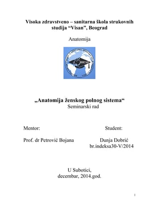 Anatomija zenskog polnog sistema