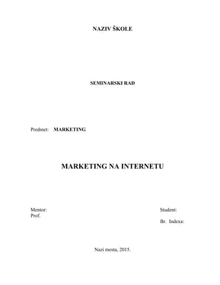 Marketing na internetu