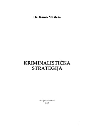 Kriminalistička strategija