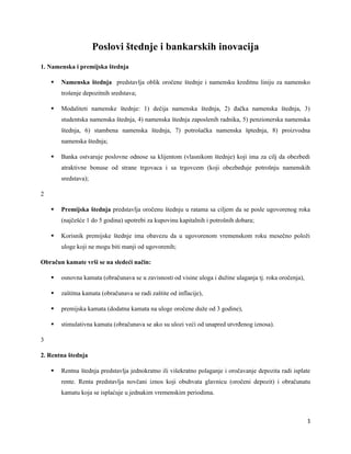 Poslovi štednje i bankarskih inovacija