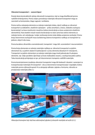 Vibracioni trasporteri