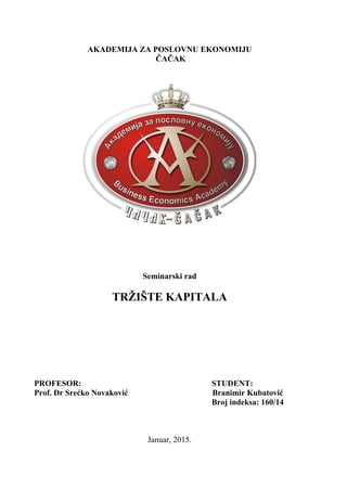 Trziste kapitala