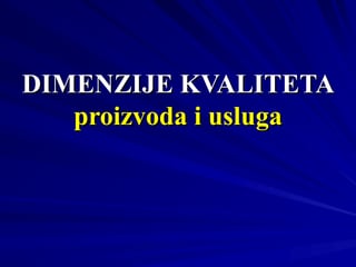 Dimenzije proizvoda