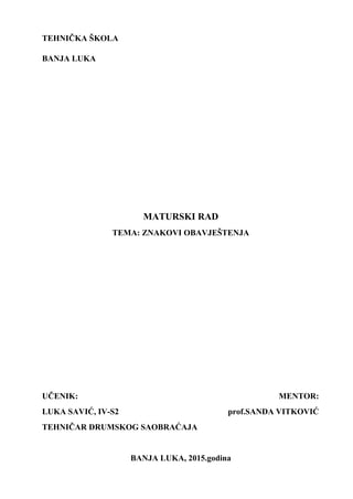 Saobraćajni znakovi