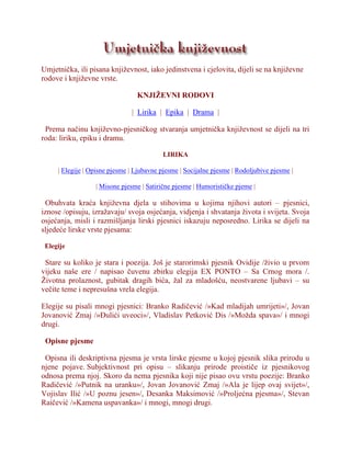 Umjetnička književnost