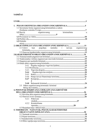 Organizovani kriminal