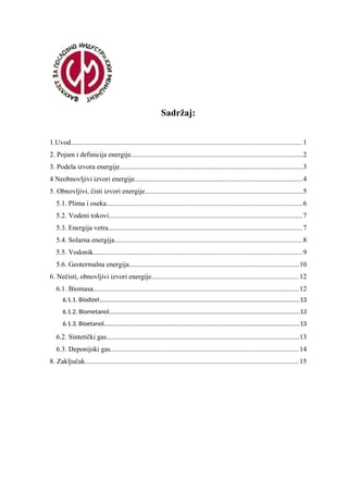 Obnovljivi izvori energije