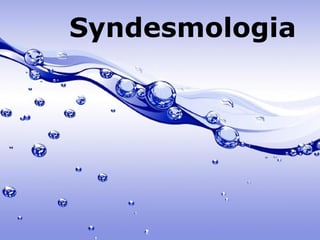 Syndesmologia: studija zglobova