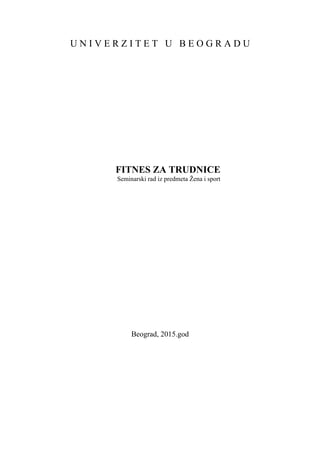 Fitnes za trudnice