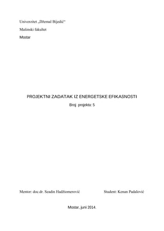 Projektni zadatak energetske efikasnosti