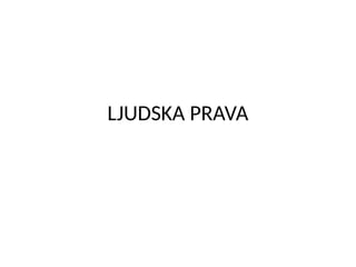 Ljudska prava