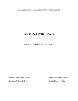 Elektronska trgovina