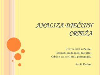 Analiza dečijih crteža