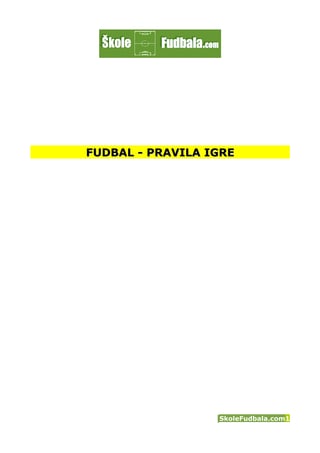Fudbal – Pravila igre