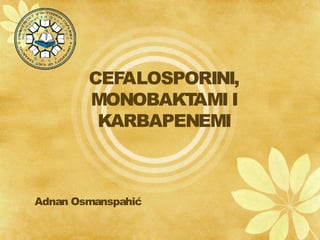 Cefalosporini monobaktami i karbapenemi