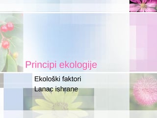 Principi ekologije
