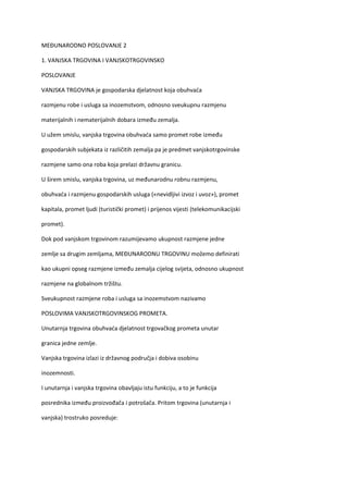 Medjunarodno poslovanje