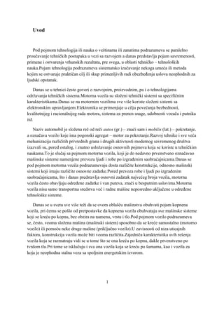 Pogonski agregati motornog vozila