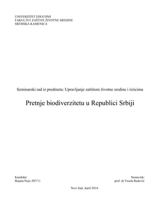 Upravljanje zaštitom životne sredine i rizicima