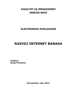 Razvoj Internet banka