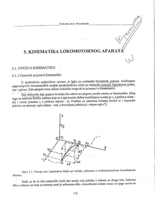 Kinematika lokomotornog sistema