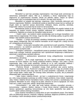 Ocenjivanje menadzera