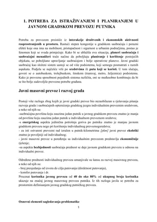 Javni gradski prevoz putnika