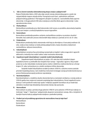 Agroekonomija (I kolokvijum)