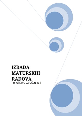 Uputstvo za maturski