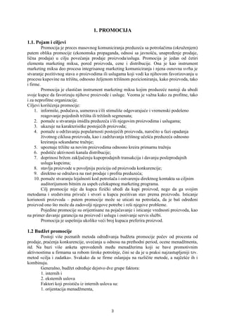 Promocija: pojam, ciljevi i oblici