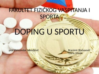 Doping u sportu