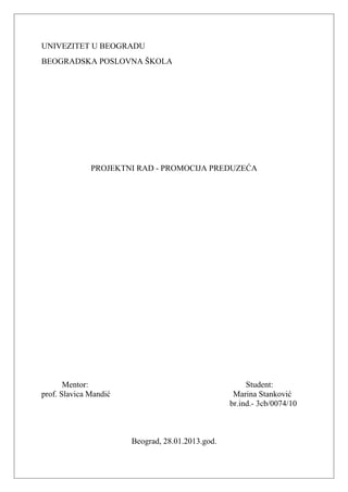 Promocija preduzeća