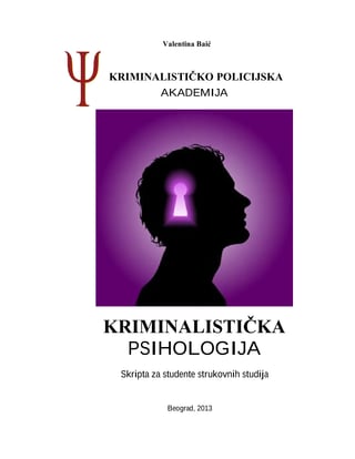 Psihološka kriminalistika