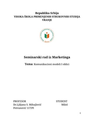 Komunikacioni modeli i oblici