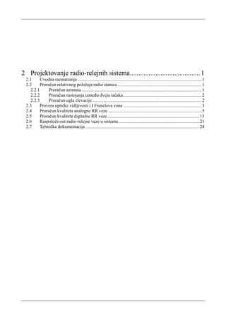 Pprojektovanje radio-relejnih sistema