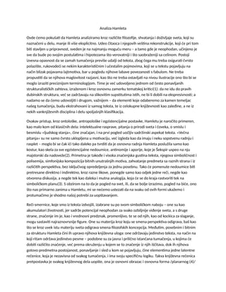 Analiza Hamleta: ontološke, antropološke i egzistencijalne postavke