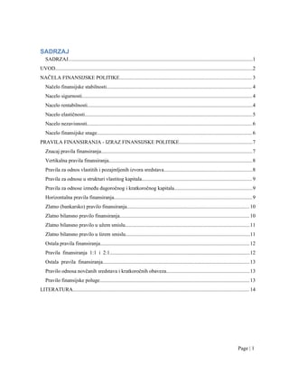 Finansijska politika