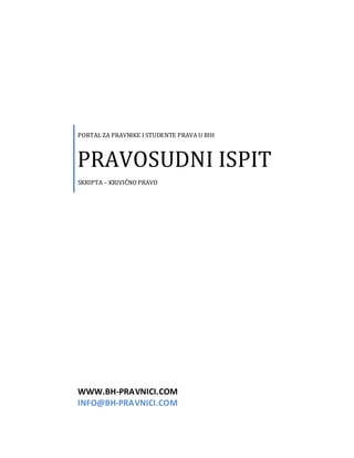 Krivično i krivično procesno pravo