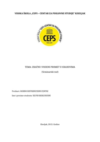 Zracni i vodeni promet u gradovima