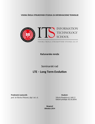 LTE – Long Term Evolution