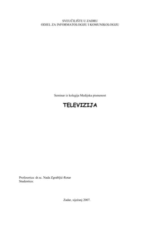 Televizija kao pojam