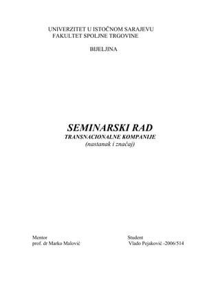 Transnacionalne kompanije